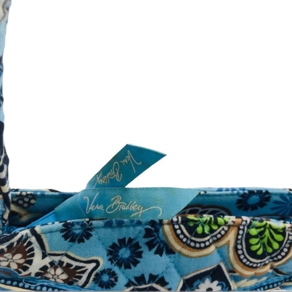 Vera Bradley Bali Blue Paisley Small Purse Tote Bag - Picture 4 of 6